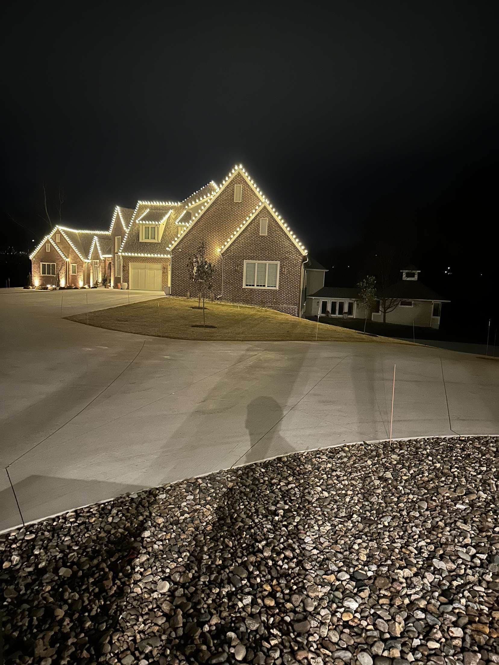 Tailored Christmas light install Clive residence